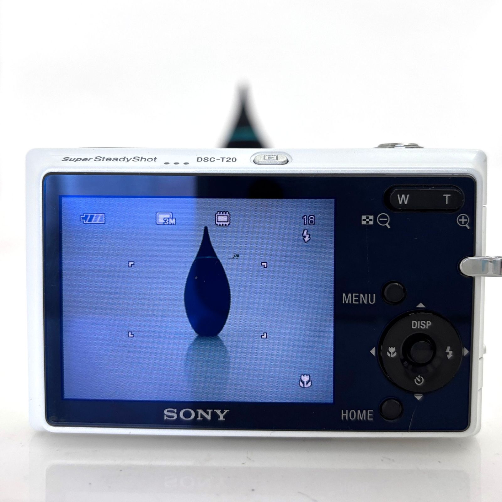 ソニー】SONY Cyber-shot Super SteadyShot DSC-T20 ホワイト デジタル 