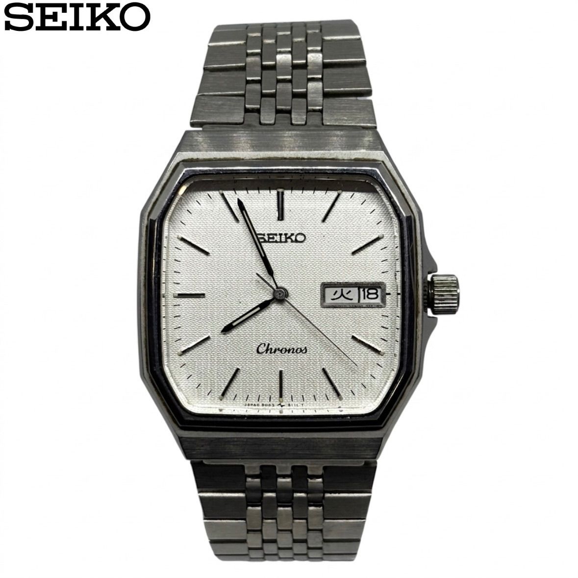 電池切れ】SEIKO セイコー クロノス デイデイト 白文字盤 QZ 5H23-5100