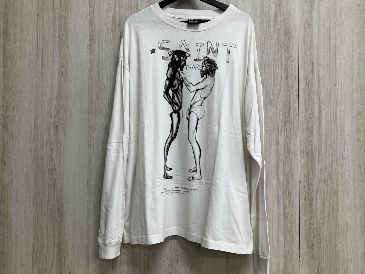 SAINT MICHAEL セントマイケル 長袖Tシャツ DENIM TEARS LS XLサイズ ホワイト