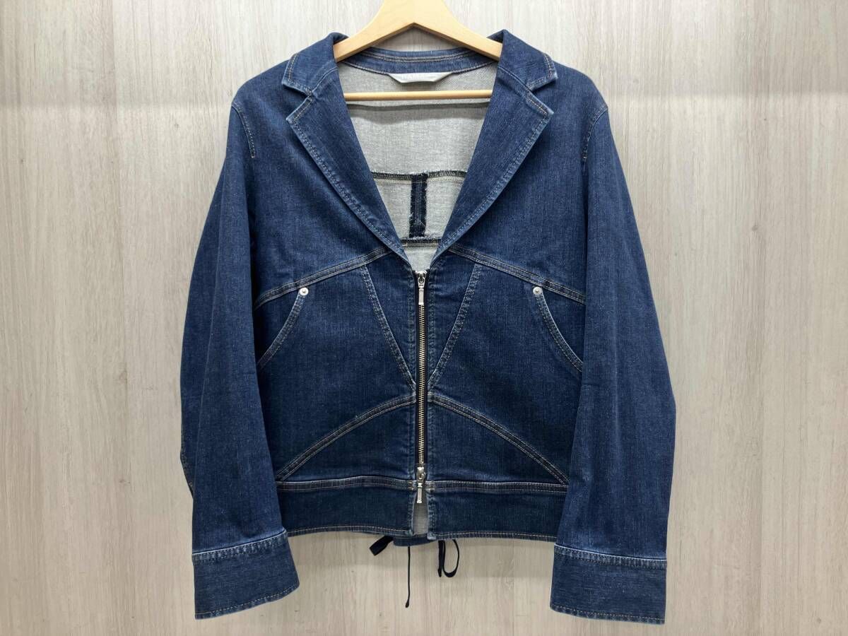 通年 DAMA collection ダーマコレクション デニムジャケット フロントジップ バックレースアップ ライダース風 13016-04847 Mサイズ