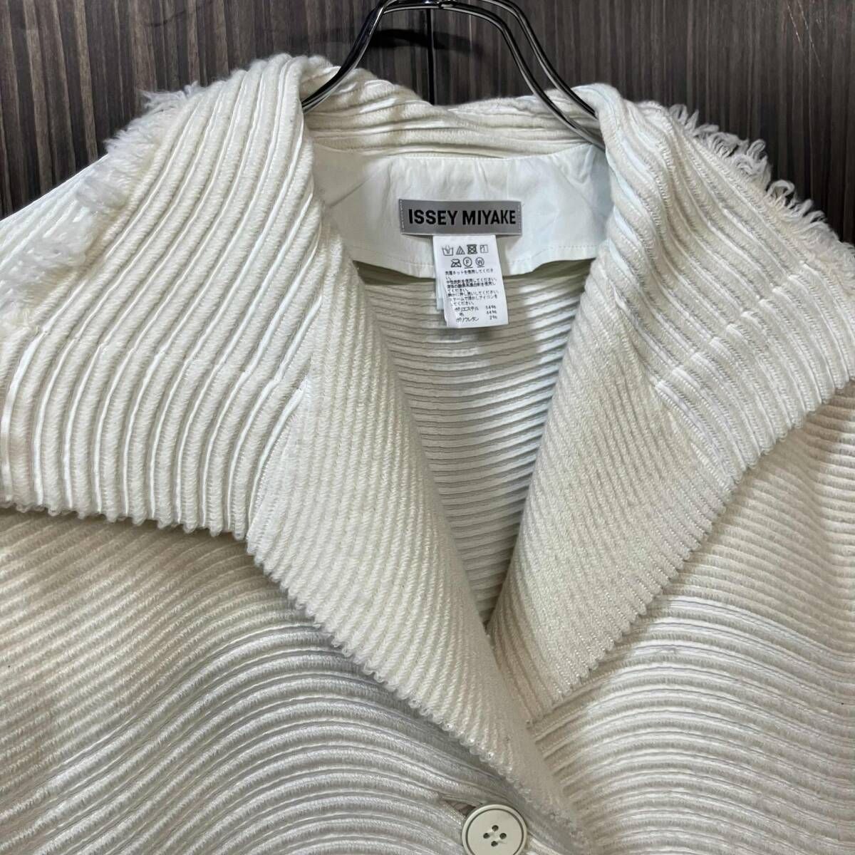 Issey Miyake 綿　ジャケット　美品 18AW ISSEY MIYAKE ジャケット 3Dスチームストレッチプリーツ切替