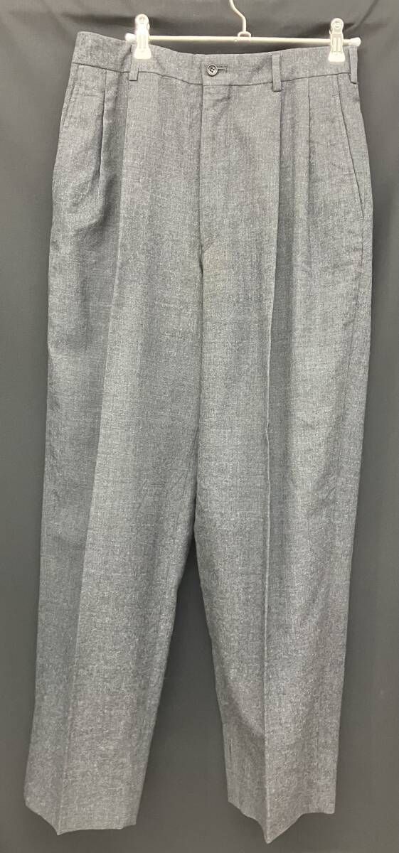 90s archive COMME des GARCONS HOMME ウール2タックパンツ HS-04014M サイズM グレー コムデギャルソン