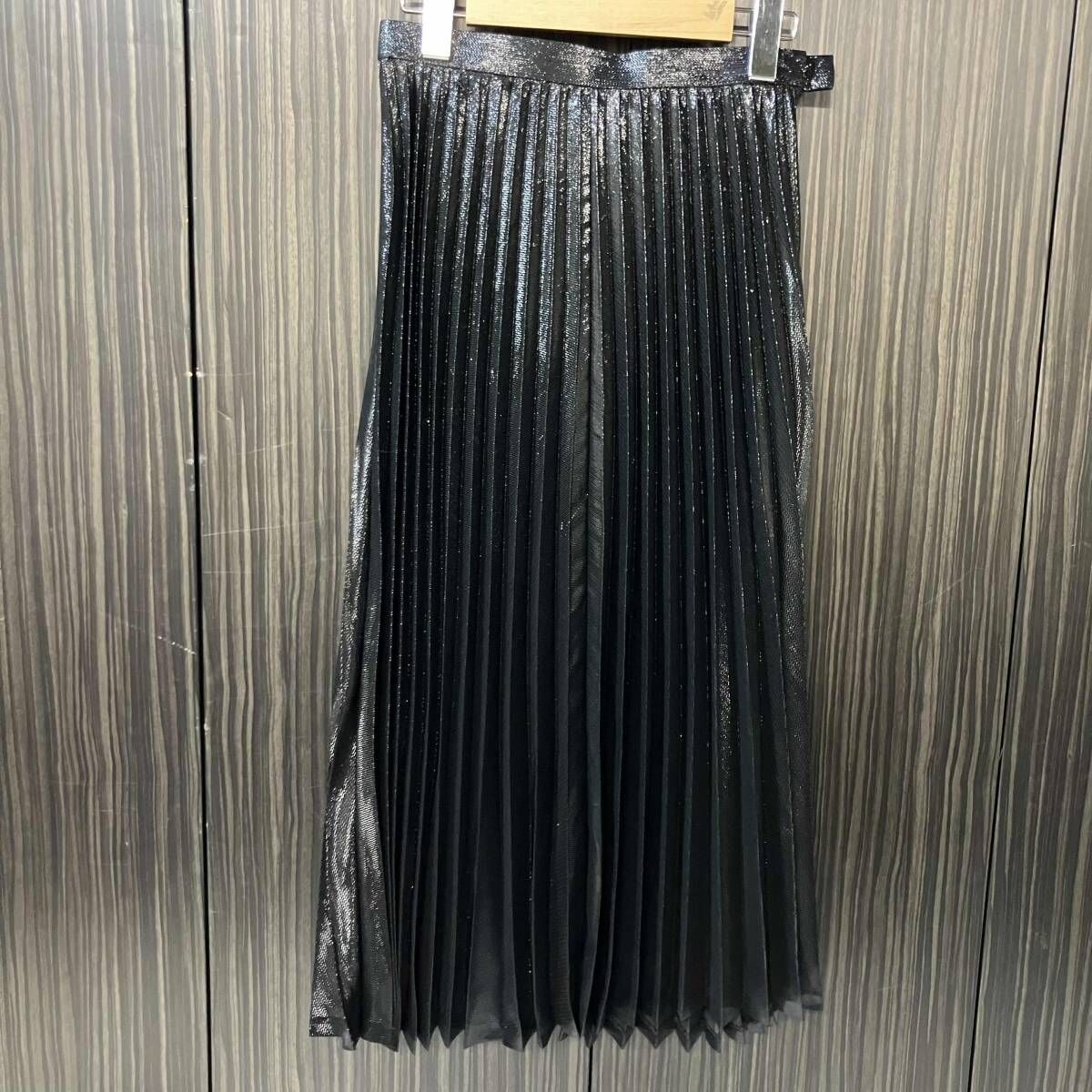 24AW JUNYA WATANABE プリーツスカート スカート XSサイズ ブラック JN-S022 ジュンヤワタナベ