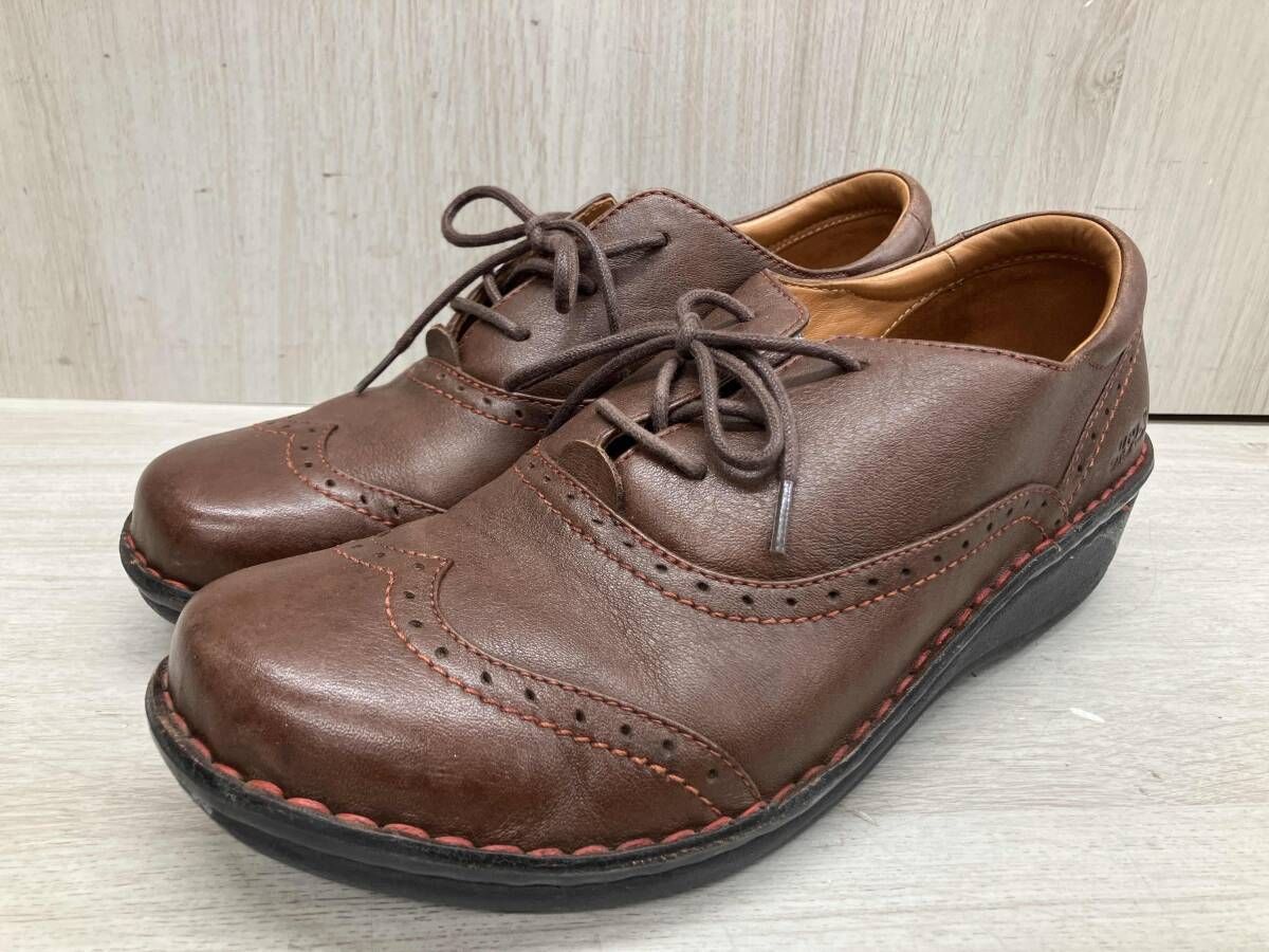 通年 H.P.S エイチピーエス ドレスシューズ 1087600-250-C09 Health Promoting Shoes ウィングチップ 足ツボ 健康シューズ ブラウン 25.0cm