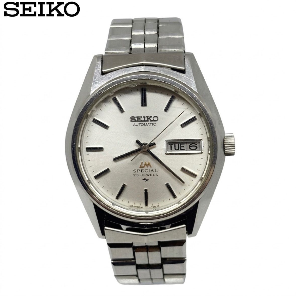 SEIKO LM SPECIAL セイコーロードマチック スペシャル 自動巻き　23石 白文字盤　5216-7080