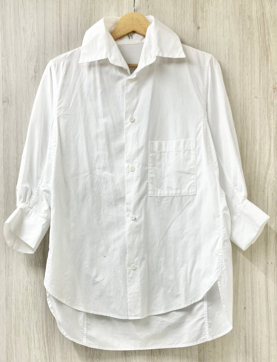 Y's YW-B02-001 ワイズ Yohji Yamamoto ヨウジヤマモト 長袖シャツ Mサイズ ホワイト 白 メンズ レディース