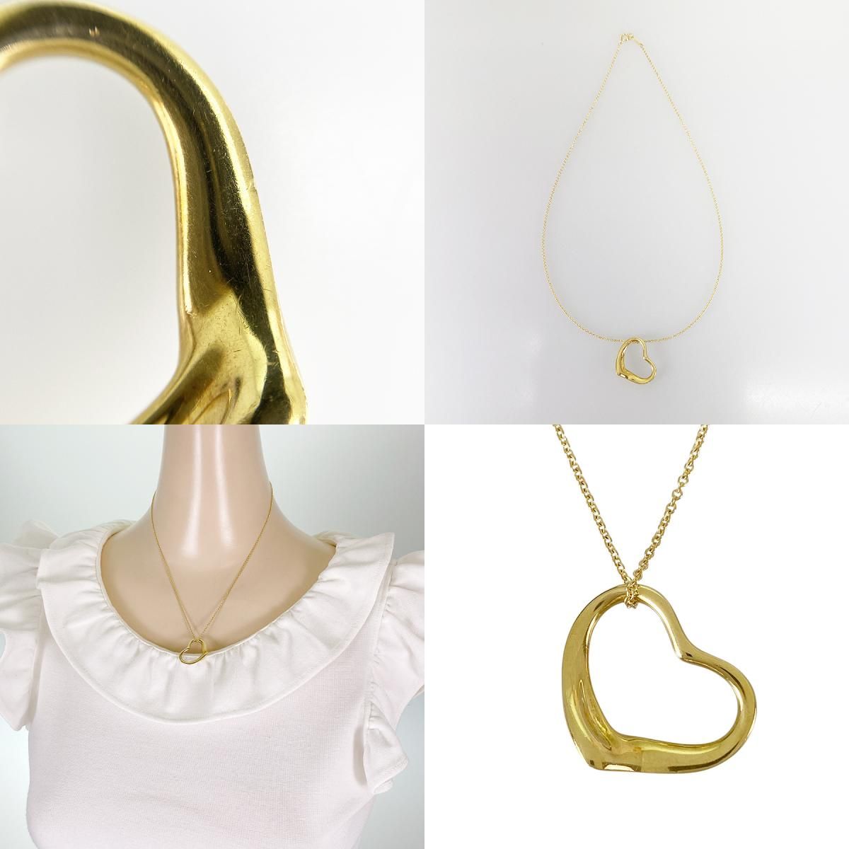 ティファニー TIFFANY&Co. エルサ ペレッティ オープン ハート K18YG 