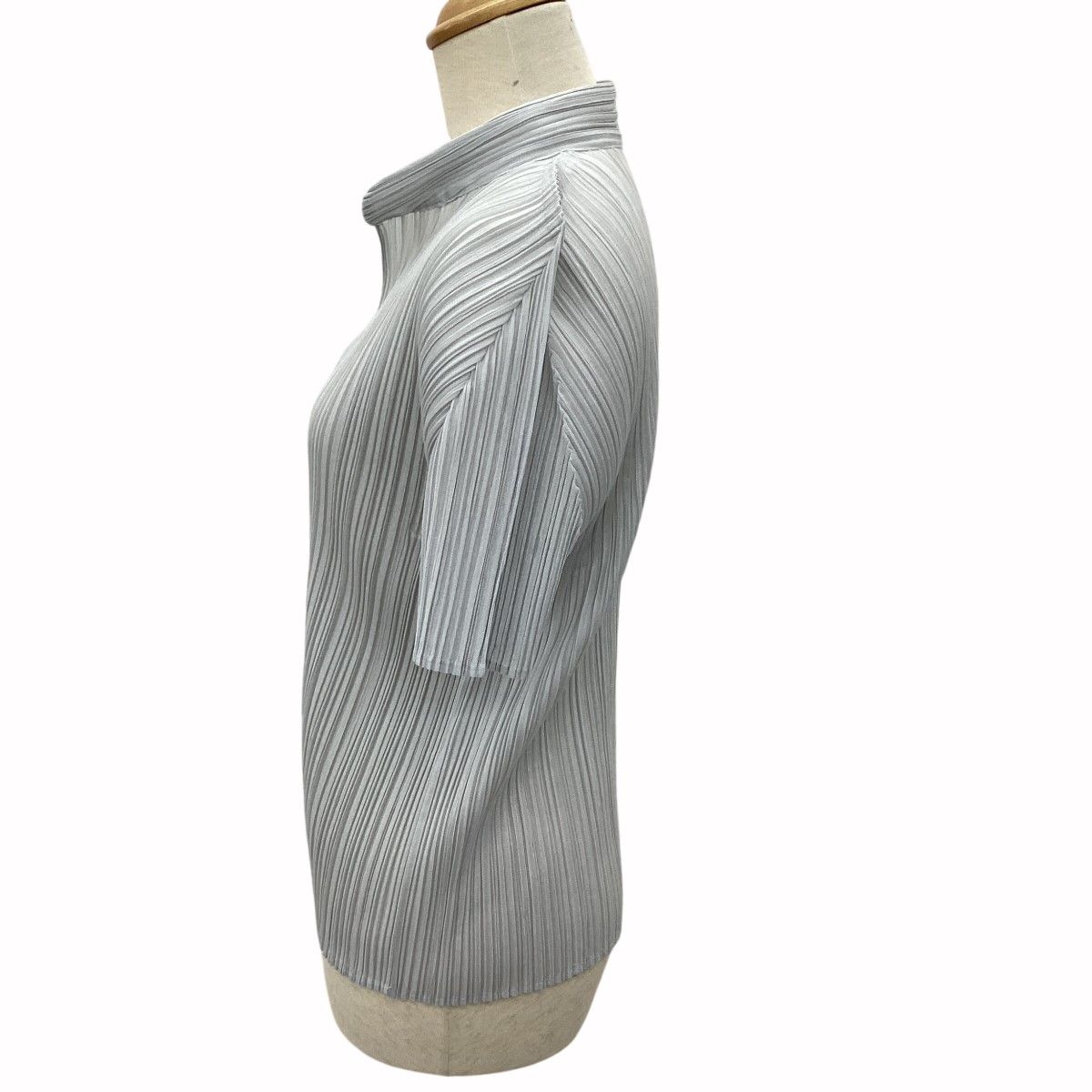 PLEATS PLEASE サイズ3 グレー ISSEY MIYAKE イッセイミヤケ PLEATS PLEASE カットソー SIZE 3 PP55