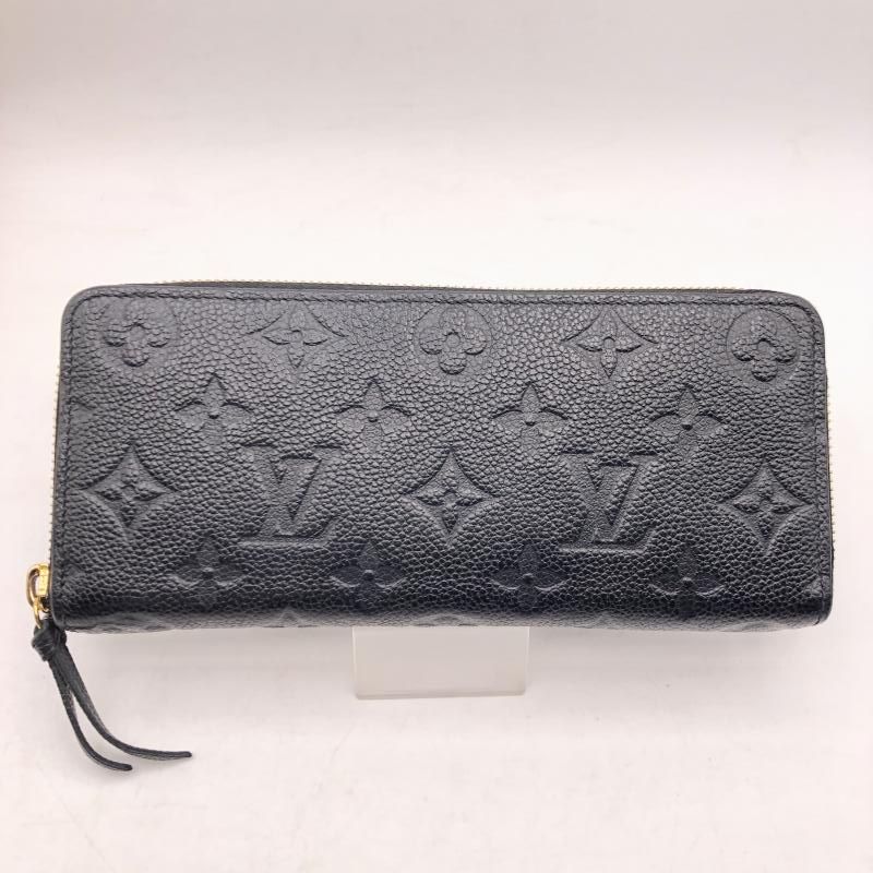 【中古】LOUIS VUITTON ポルトフォイユ・クレマンス モノグラム アンプラント ブラック M60171　ルイヴィトン[17]