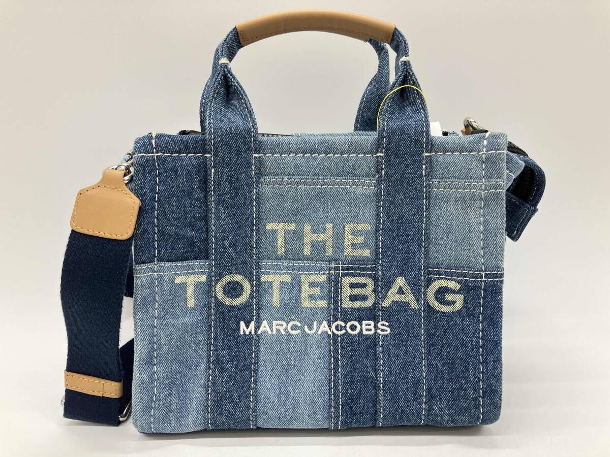 MARC JACOBS THE DENIM TOTE BAG マーク ジェイコブス ザ デニム トートバッグ スモール ショルダーバッグ 2way パッチワーク