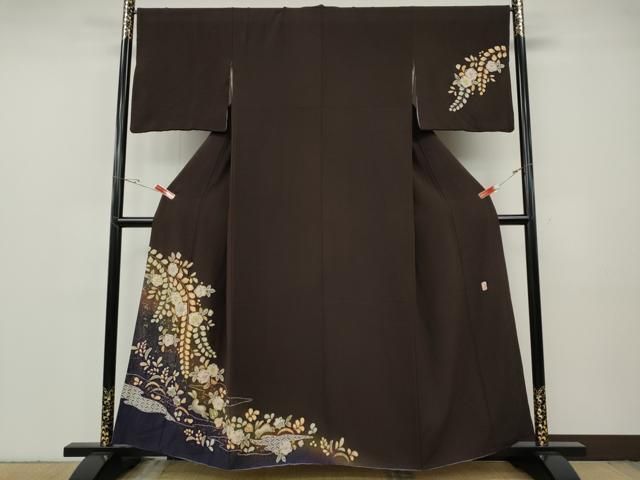 平和屋着物●越後十日町の一流染匠　桐屋・翠山工房　訪問着　辻が花　絞り　跳兎　暈し染め　金彩　やまと誂製　正絹　逸品　CABG5210ut