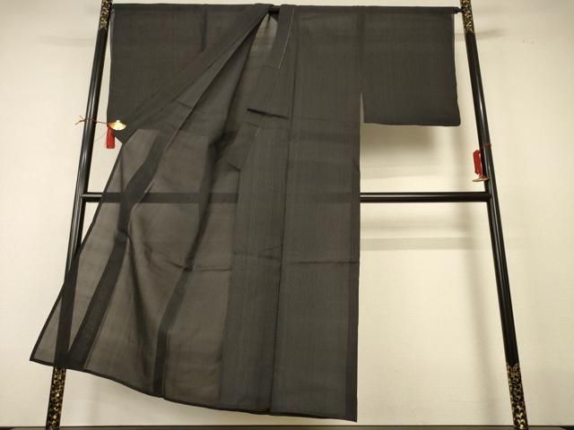 平和屋着物＊夏物 男性 紗紬 縞 正絹 逸品 AABI4711jd - メルカリ