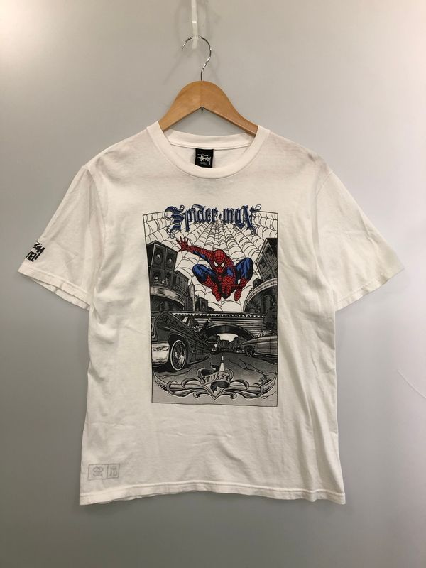 STUSSY × MARVEL ステューシー マーベル SPIDERMAN T-SHIRT 半袖Tシャツ トップス 【142-260519-yn-29-min】