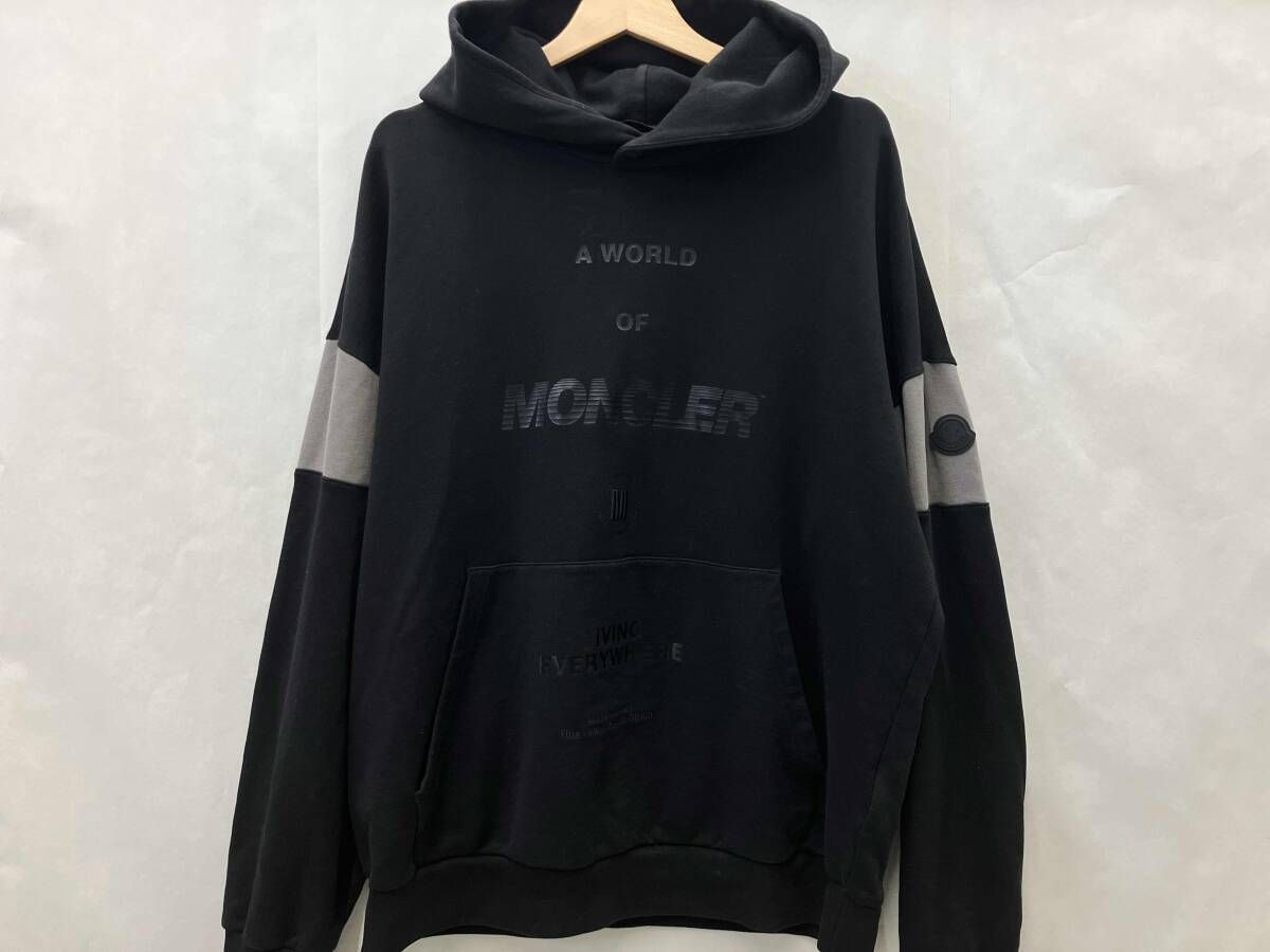 MONCLER パーカー c-scom-21-36843 ブラック XLサイズ