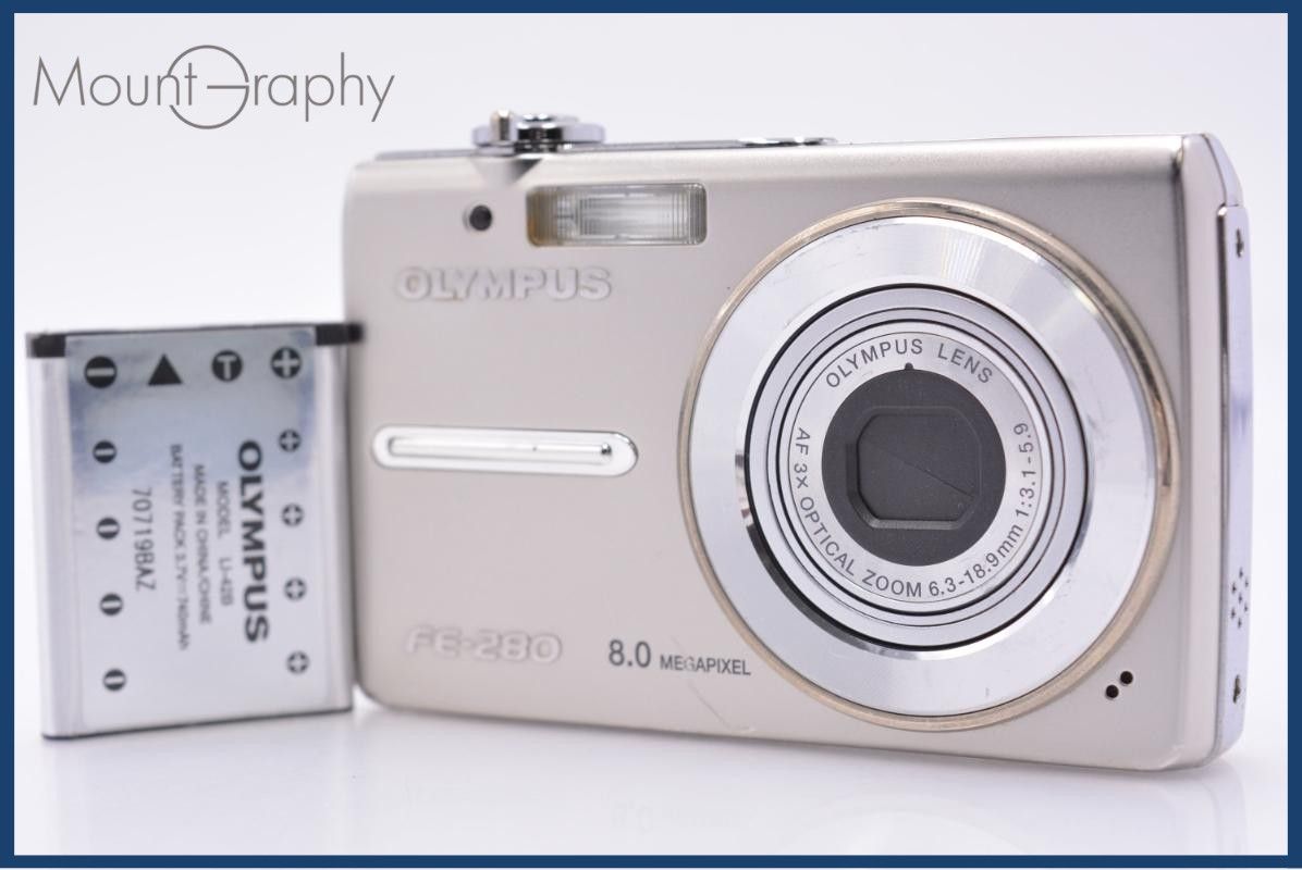 【動作保証】 オリンパス OLYMPUS FE-280 3x バッテリー付属 同梱無料 #am6860 5,215円