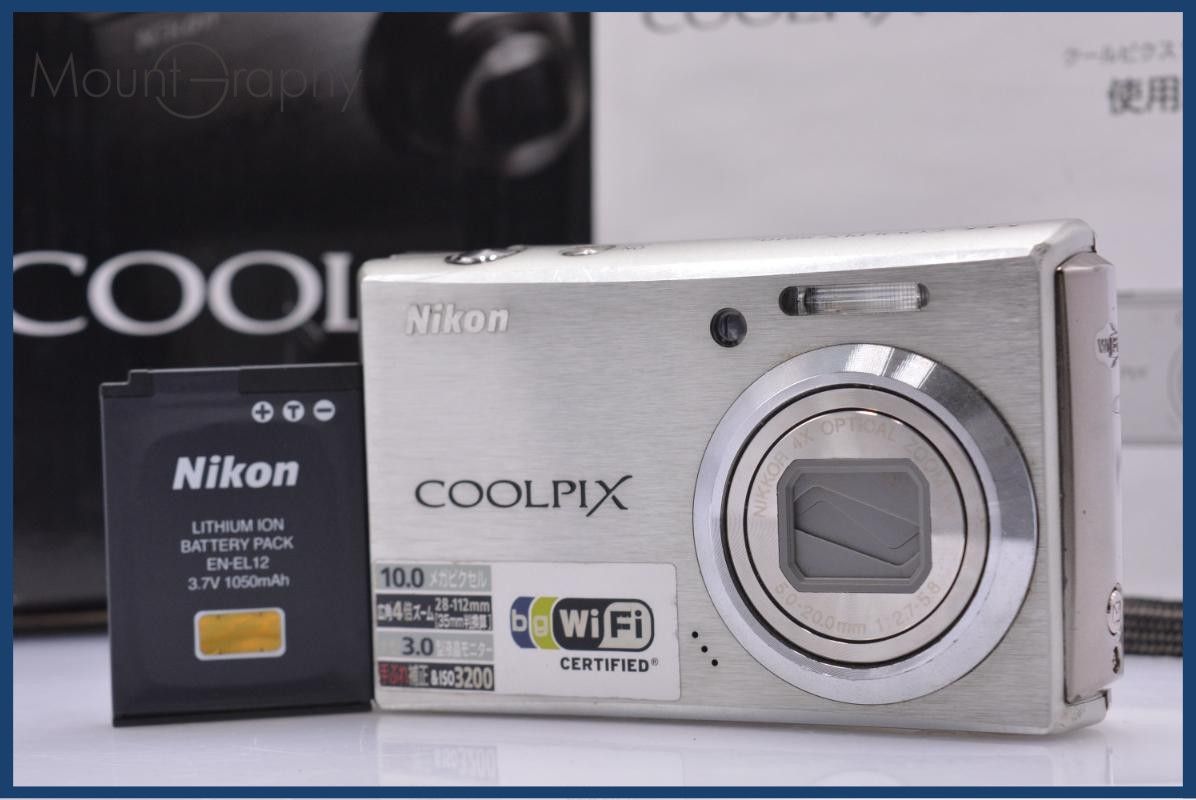 【動作保証】 ニコン Nikon COOLPIX S610c 4x 元箱、バッテリー、取扱説明書付属 同梱無料 #am6871