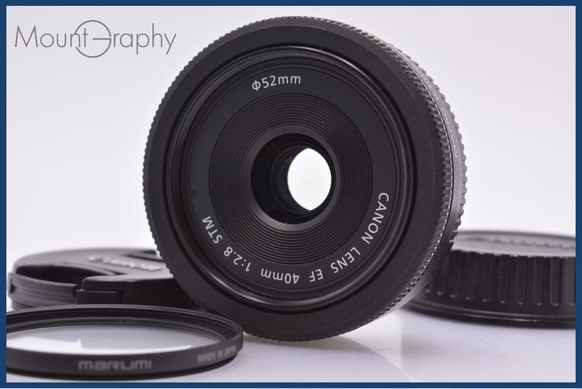 【美品・動作保証】 キヤノン Canon EF 40mm F2.8 STM 前後キャップ&レンズフィルター付 同梱無料 #am6887 美品・動作保証】 キヤノン Canon EF 40mm F2.8 STM 前後キャップ