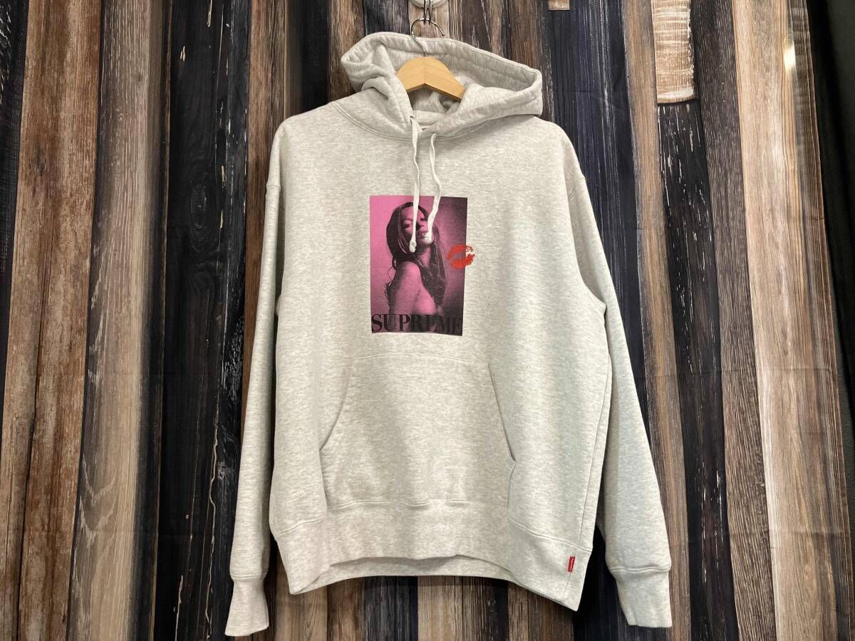 Supreme シュプリーム Kate Moss Hooded Sweatshirt ケイトモスフーデッドスウェットシャツ パーカー 裏起毛 グレー M