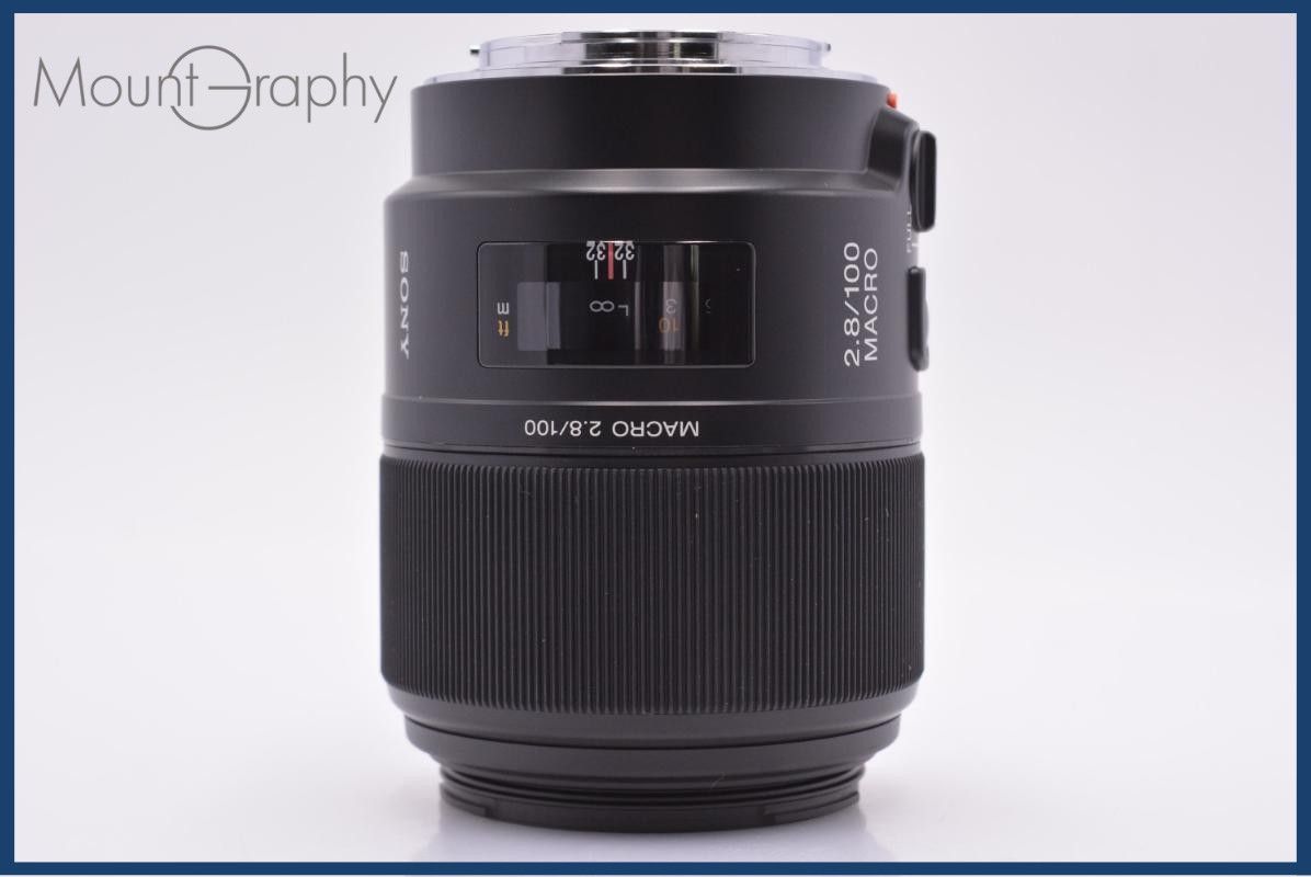 【動作保証】 ソニー SONY 100mm F2.8 MACRO 前後キャップ&レンズフィルター&フード付 同梱無料 #am6916 動作保証】 ソニー SONY 100mm F2.8 MACRO 前後キャップ&レンズ