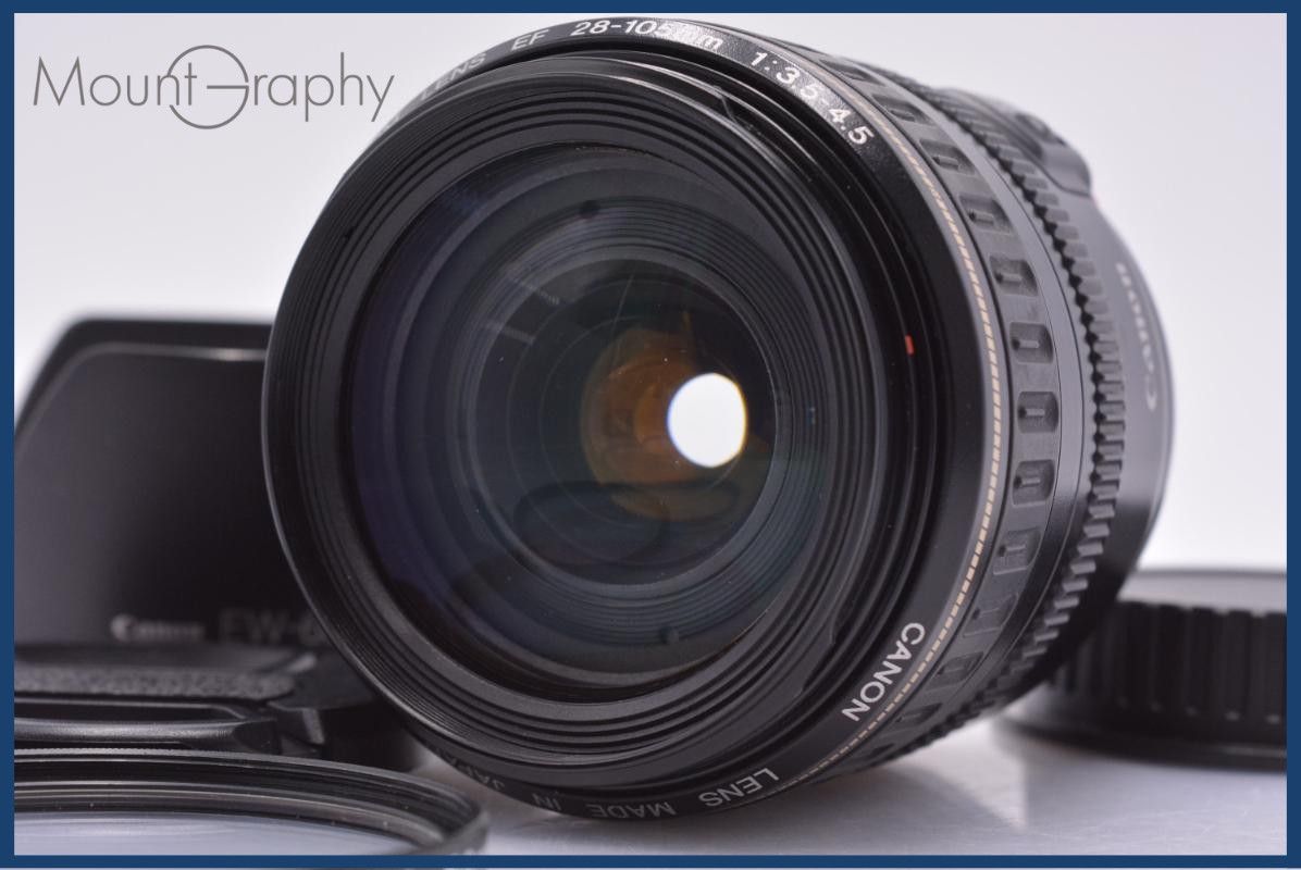 【動作保証】 キヤノン Canon EF 28-105mm F3.5-4.5 USM 前後キャップ&レンズフィルター&フード付 同梱無料 #am6937