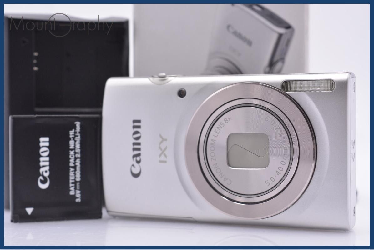 【動作保証】 キヤノン Canon IXY 180 8x 元箱、バッテリー、充電器付属 同梱無料 #am6960