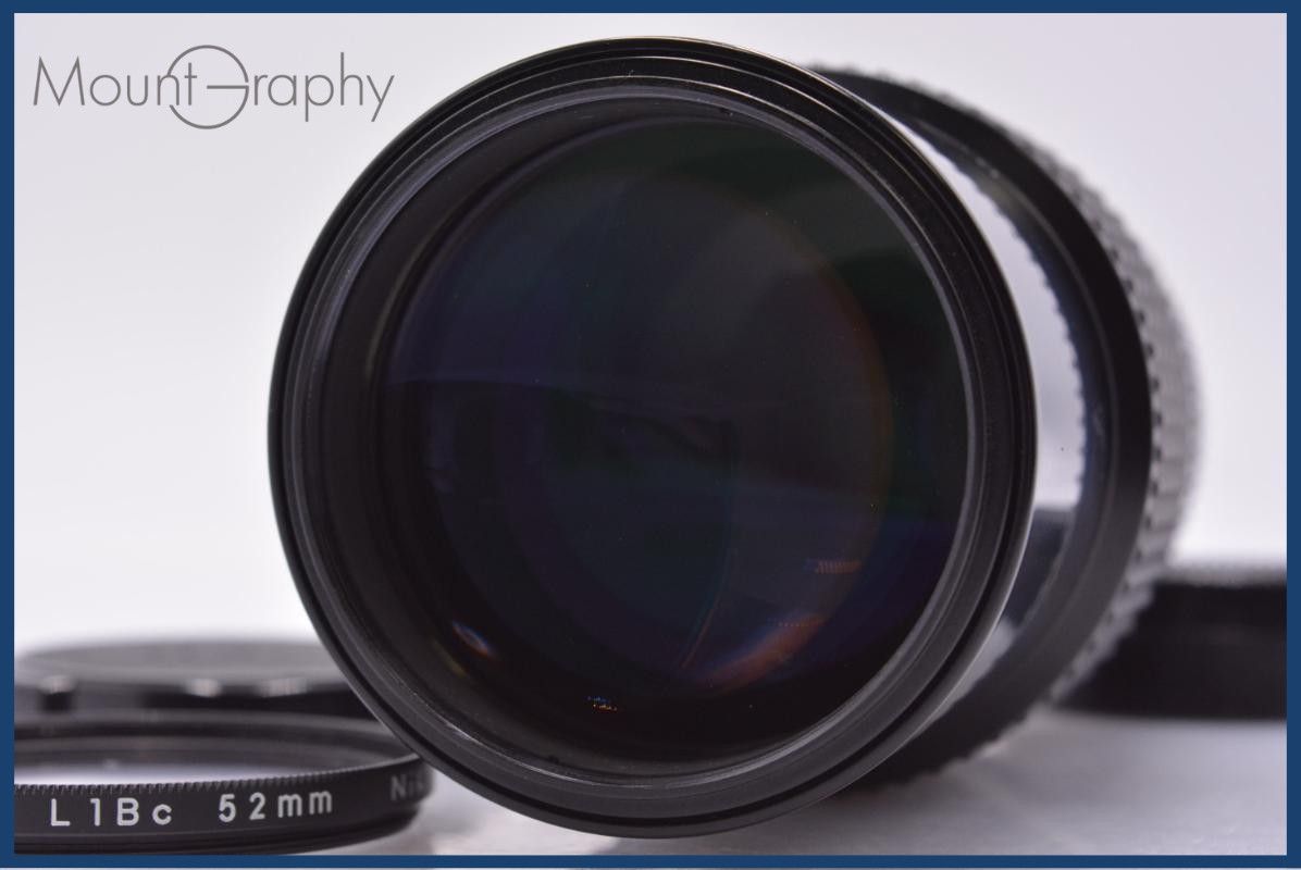 【動作保証】 ニコン Nikon NIKKOR 200mm F4 Ai 前後キャップ&レンズフィルター付 同梱無料 #am6980