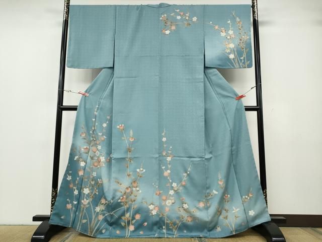 平和屋着物●訪問着　枝花文　暈し染め　金彩　正絹　逸品　CABG5241ut 27,690円