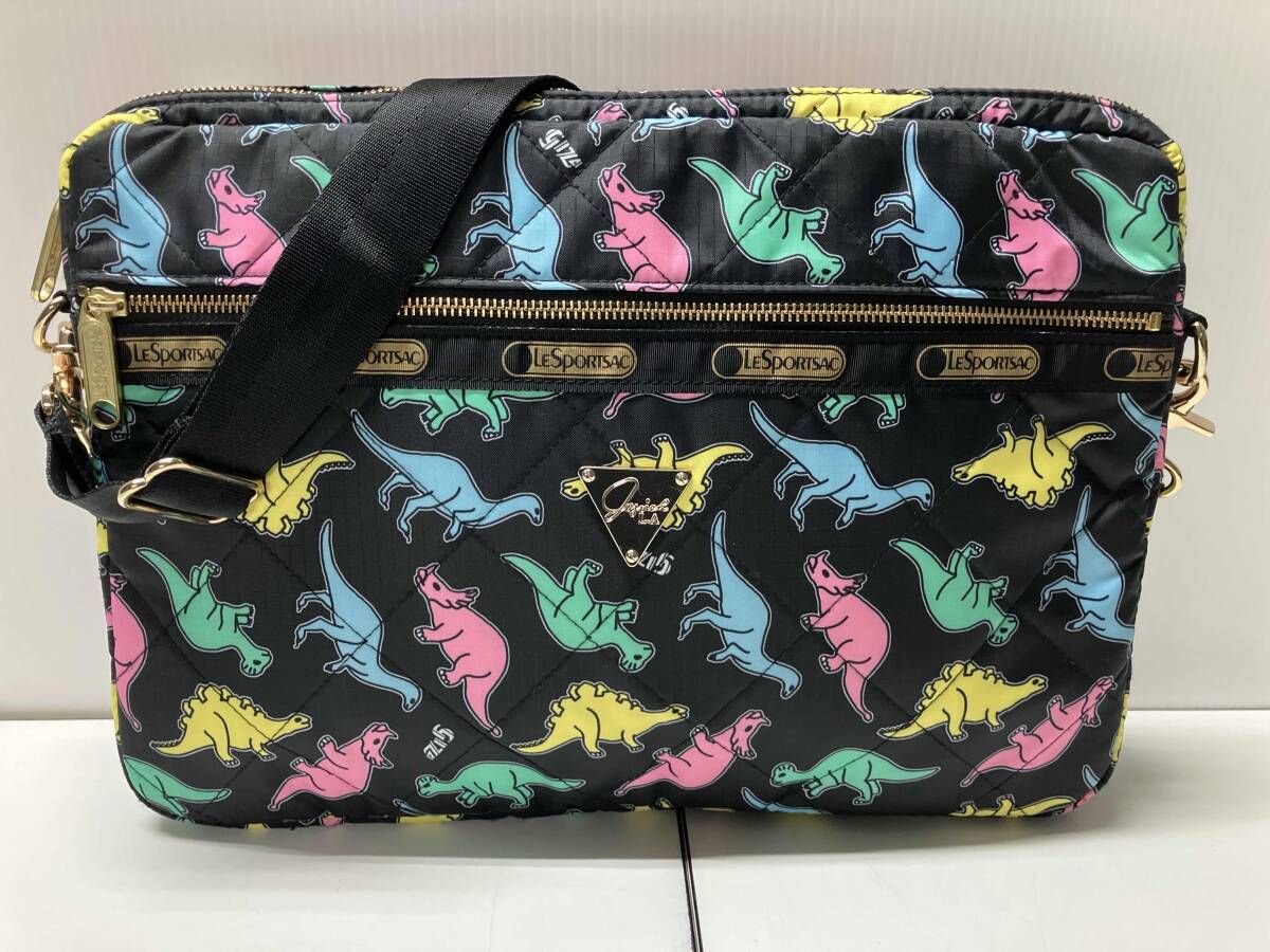 LeSportsac レスポートサック ショルダーバッグ / 恐竜・総柄 