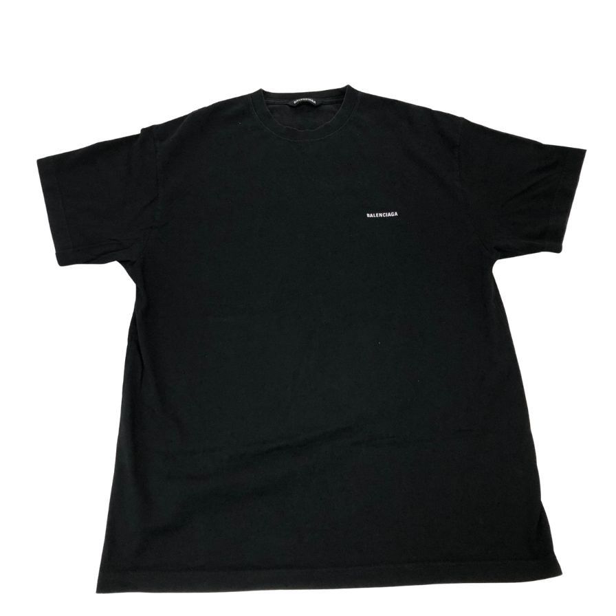 バレンシアガ Tシャツ コットン 613968 フロントロゴ【AFB33】