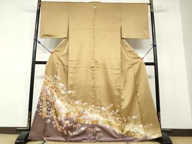 平和屋着物●豪華色留袖　駒刺繍　熨斗草花文　暈し染め　金彩　正絹　逸品　DABD9880ud 27,885円