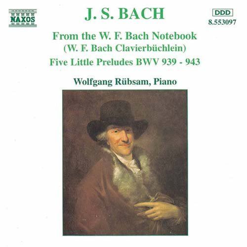 【CD】J.S. バッハ:ヴィルヘルム・フリードマン・バッハのためのクラヴィーア音楽帳/5つの小前奏曲/他(リュプザム)