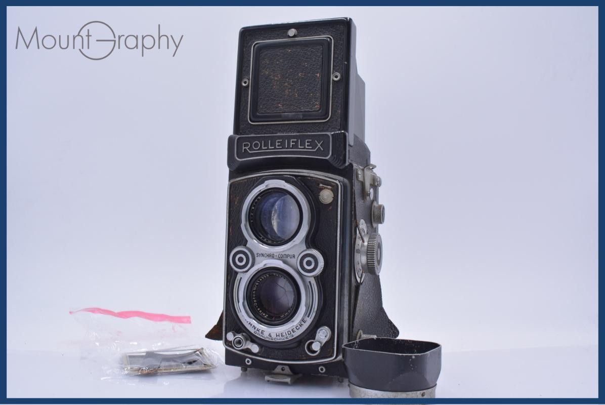 難あり ローライフレックス ROLLEIFLEX Tessar 75mm F3.5 レンズフード付 同梱無料 #yk8244
