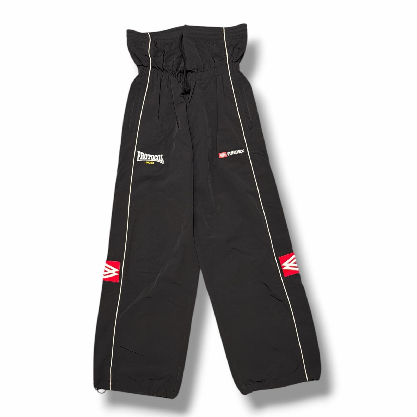 Protocol-Index Folded Track Pants フォールデッド トラックパンツ イージーパンツ プロトコロインディックス ブラック 1 （15570M）