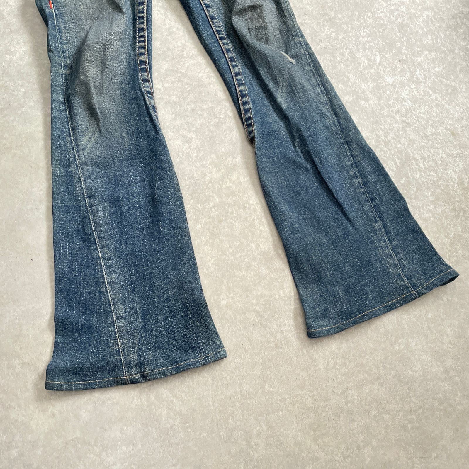 TRUE RELIGION USA製 ダメージ加工 デニム フレアデニム デニムパンツ
