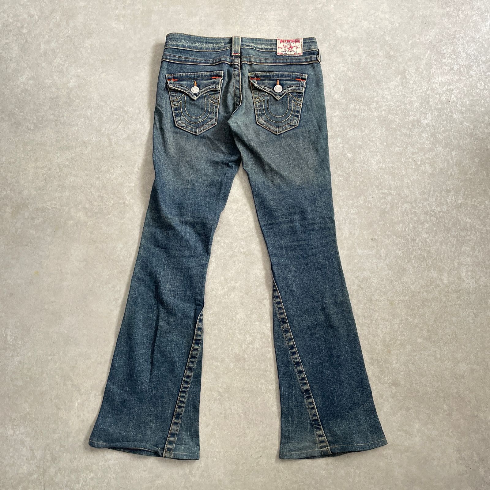 TRUE RELIGION USA製 ダメージ加工 デニム フレアデニム デニムパンツ