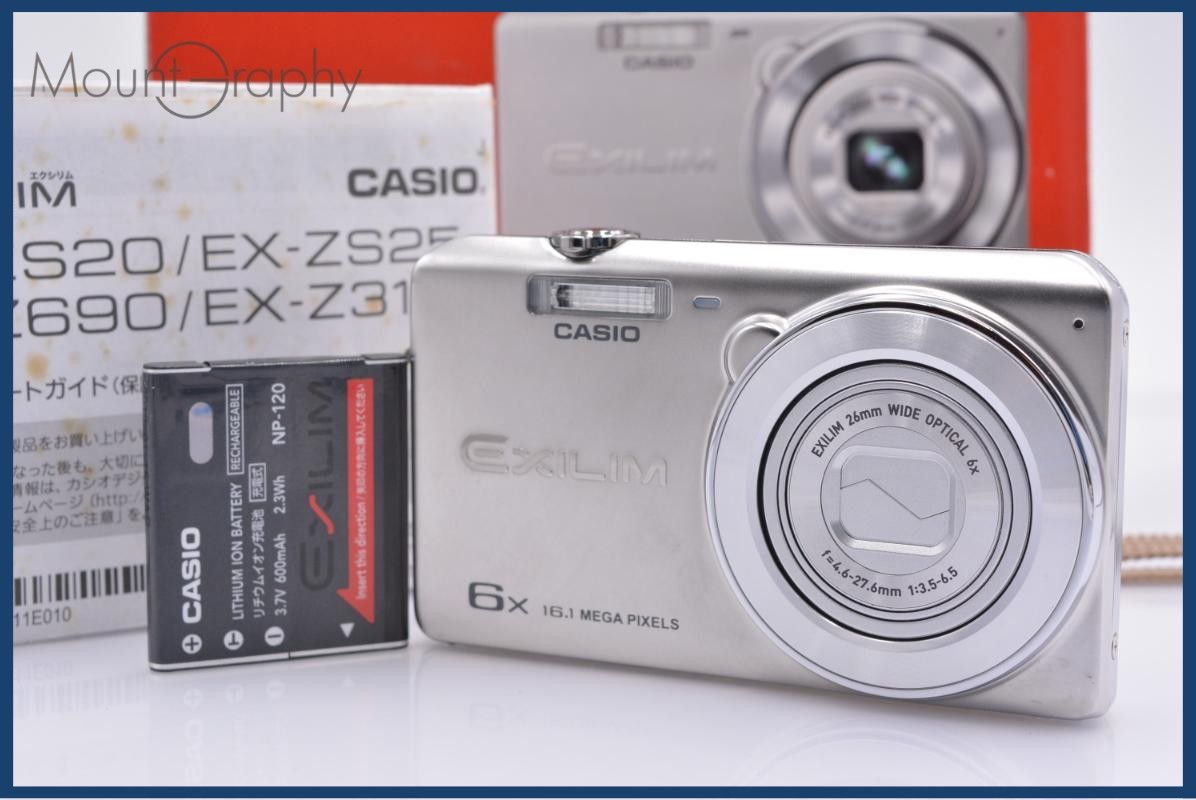 【動作保証】 カシオ CASIO EXILIM EX-ZS25 6X 元箱、バッテリー、取扱説明書付属 同梱無料 #ks99