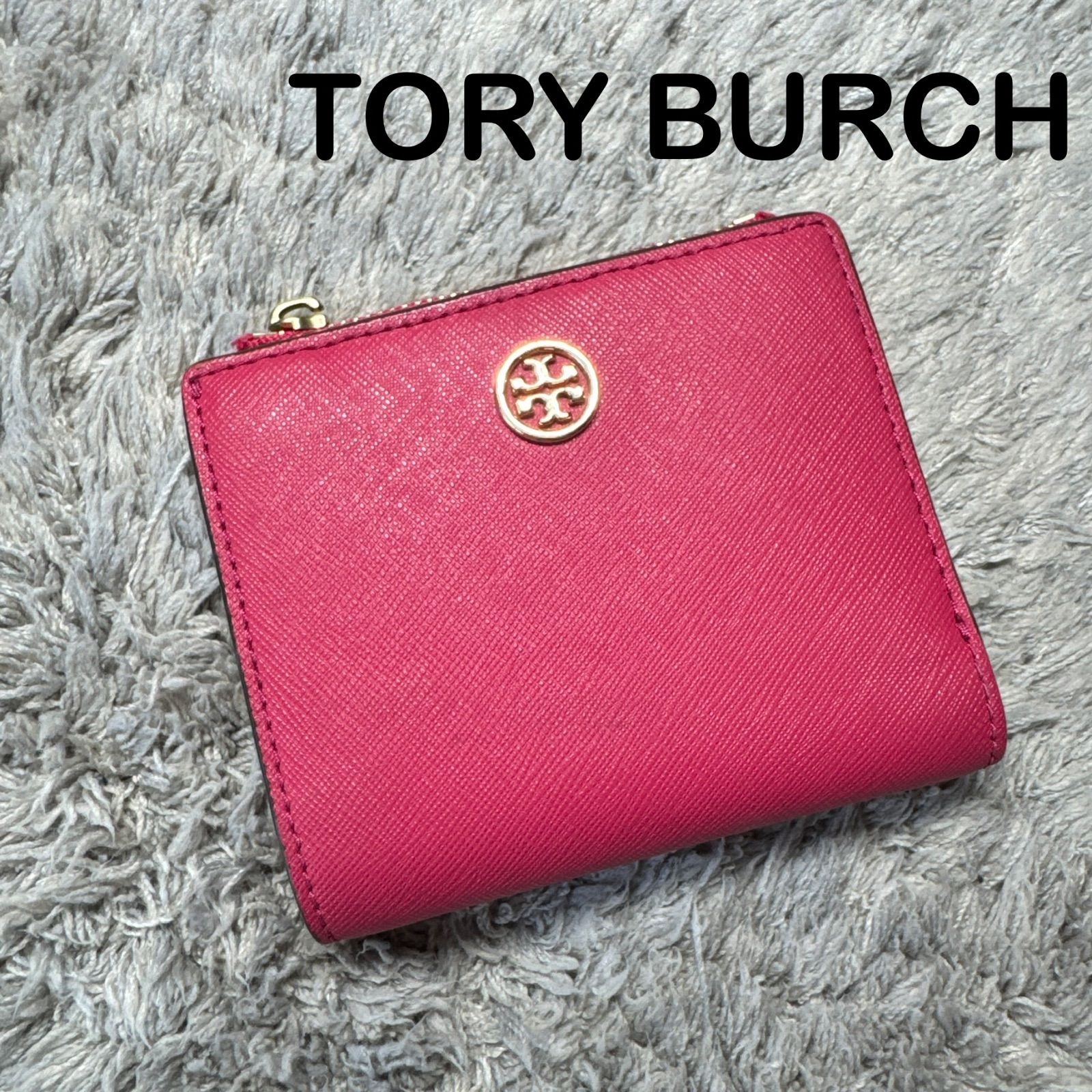 TORY BURCH トリーバーチ 二つ折り財布 コンパクトウォレット ピンク 