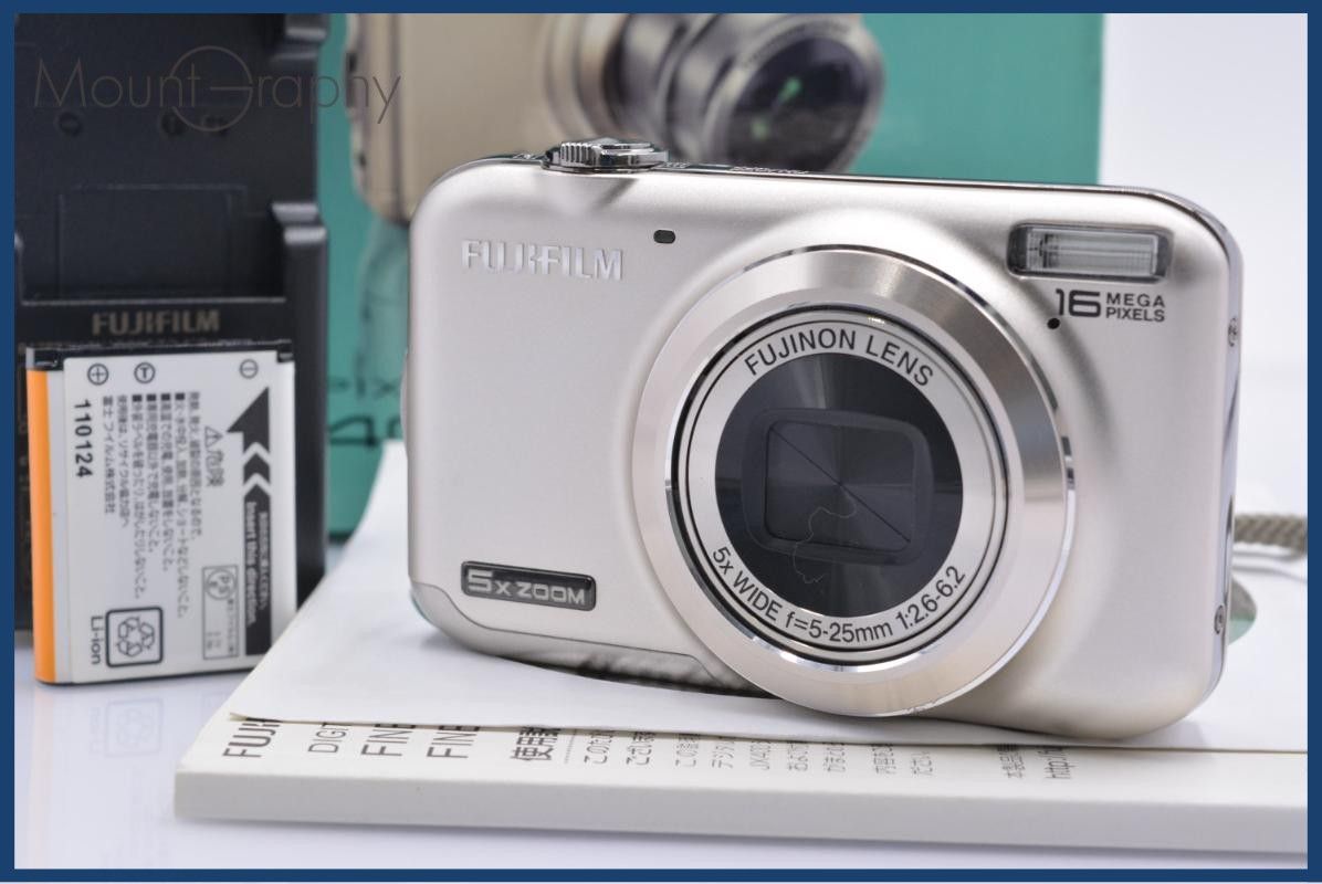 富士フイルム FUJIFILM FinePix JX400 5X 元箱、バッテリー、充電器、取扱説明書付属 同梱無料 #ks112