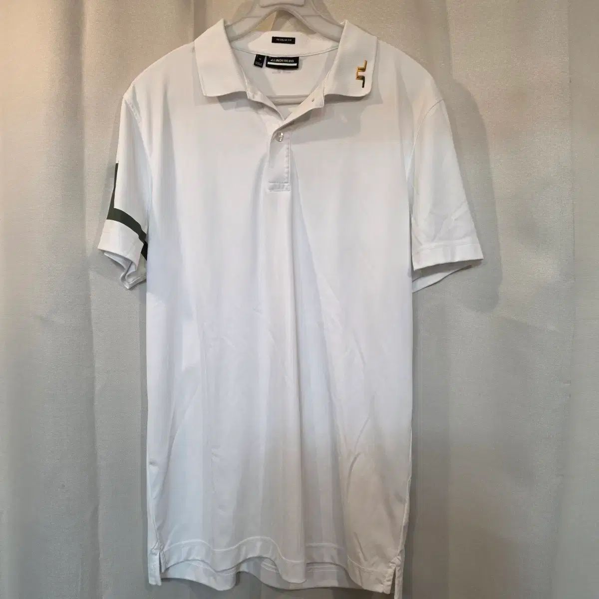 J.LINDEBERG メンズ レギュラーフィット ゴルフ 半袖 ポロTシャツ