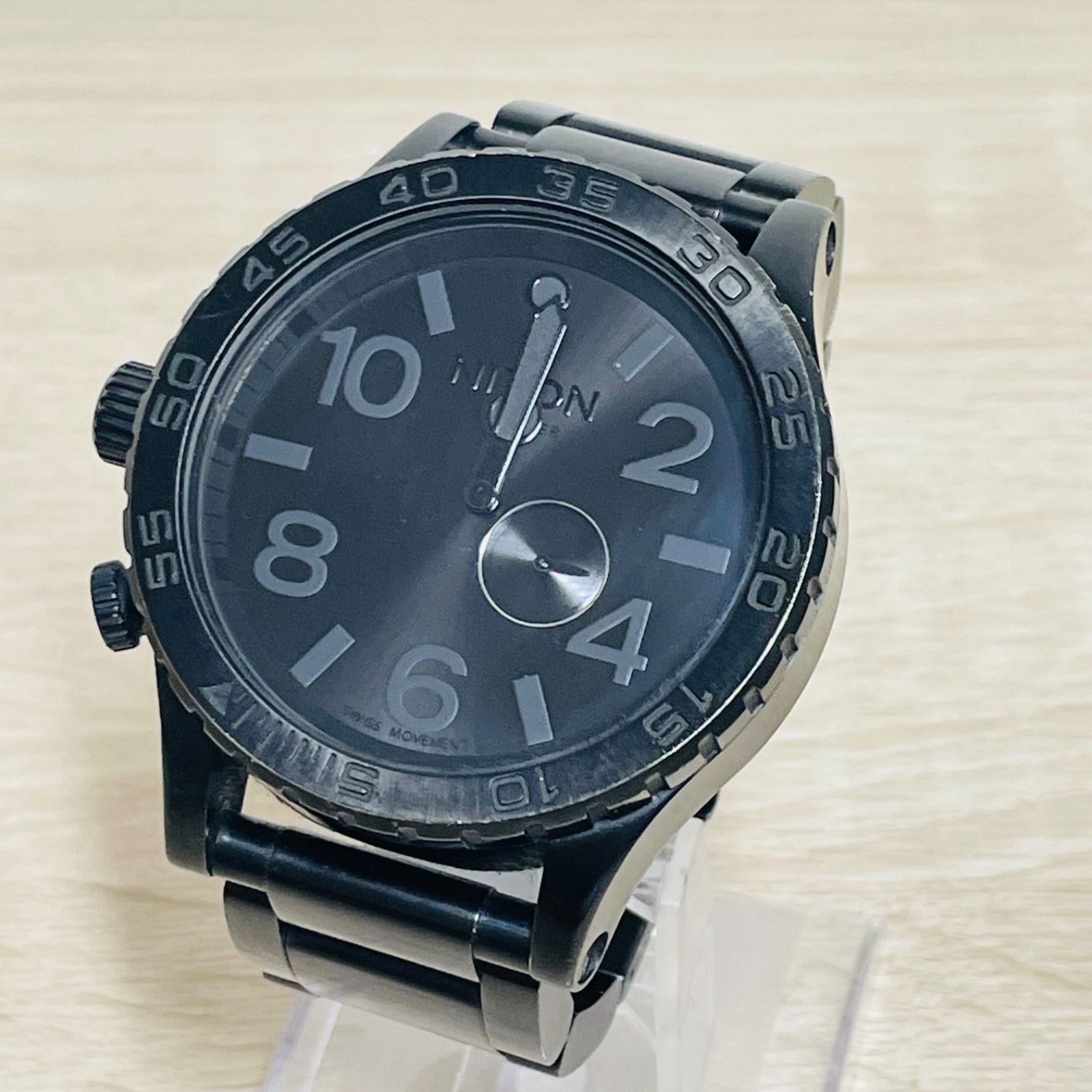 NIXON THE 51-30 オールブラック腕時計 稼働品