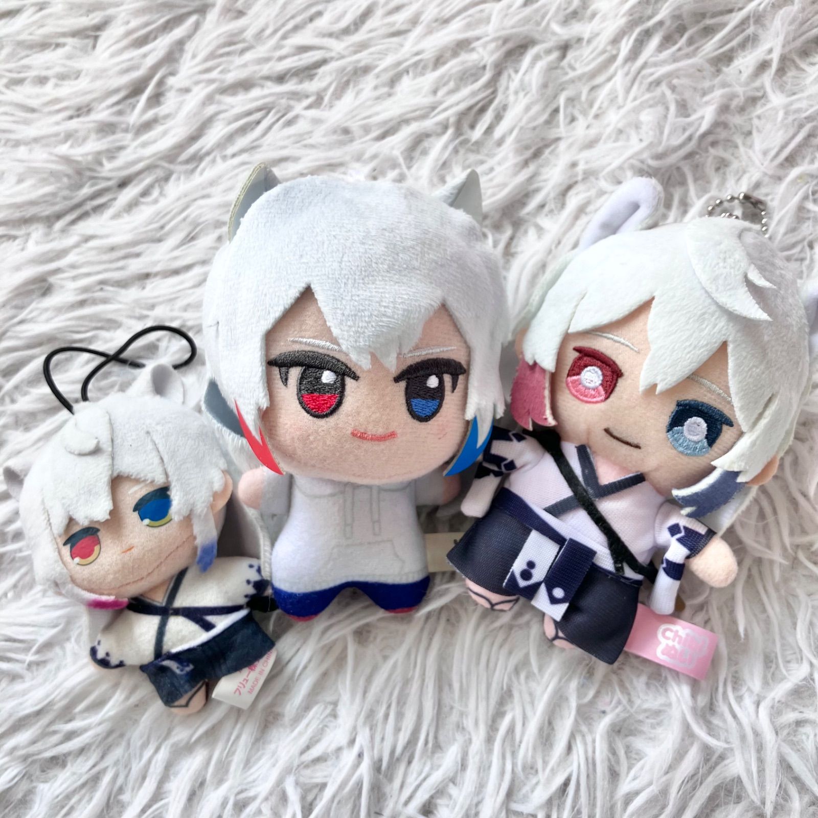 カラフルピーチ ちびぐるみ おそろいパーカー どぬく ちびぐるみ 3点