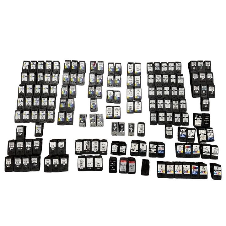 Canon 使用済み インクカートリッジ 大量151個まとめ BC-310 BC-311 BC-340 BC-341 BC-345 BC-346 BC-360 BC-361 純正 互換 ジャンクセット