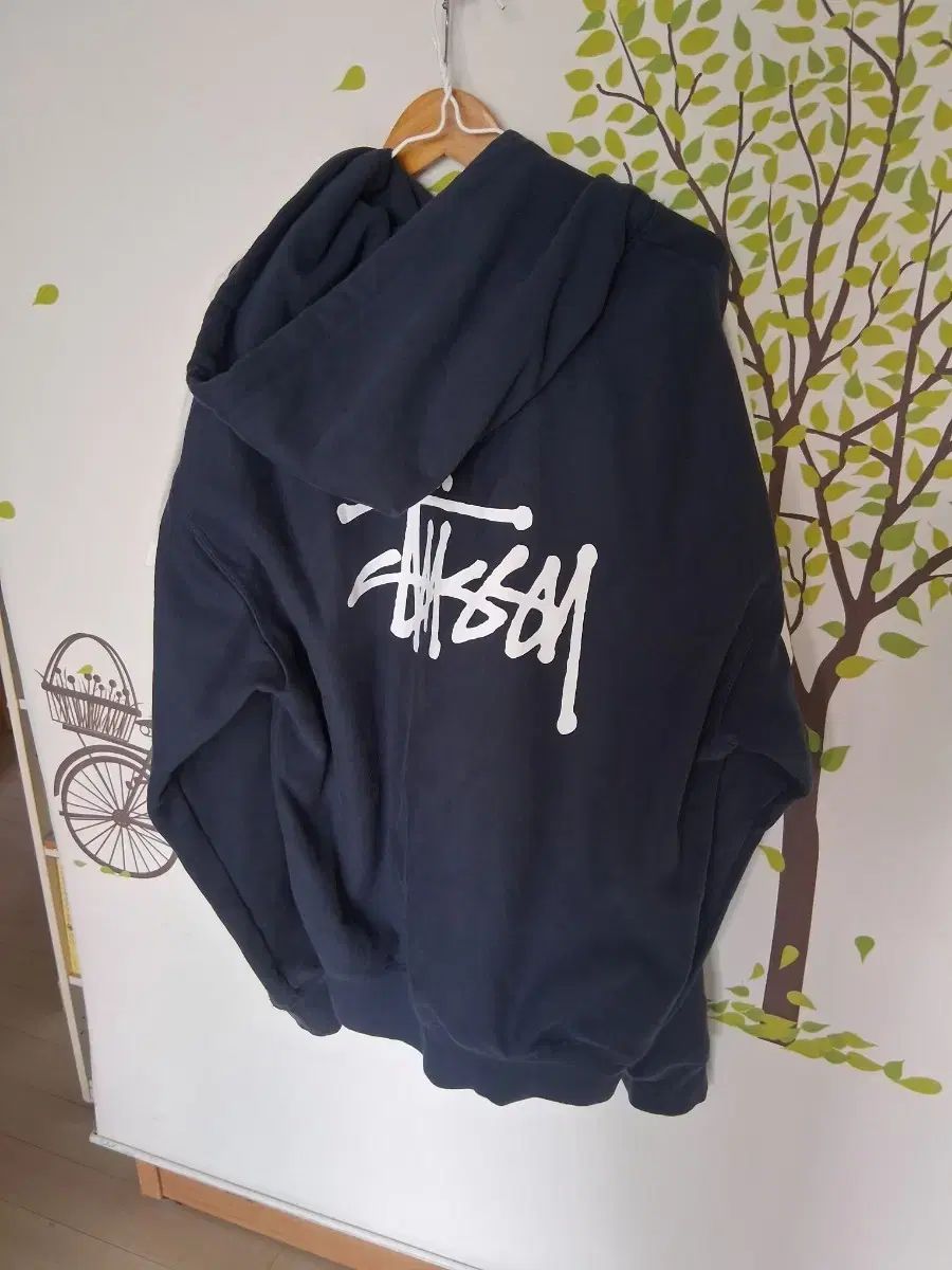 STUSSY ネイビー フードTシャツ XL 起毛 7,144円