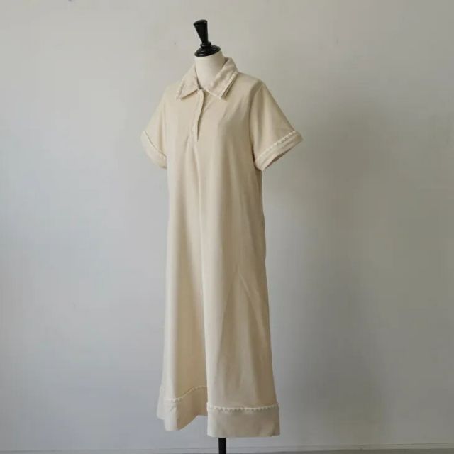【新品】 ワンピース ASEEDONCLOUD | Grain suck Pile Dress (ivory) size O/S | ワンピース ドレス パイル素材 26ss 261802-iv