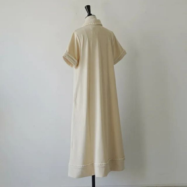【新品】 ワンピース ASEEDONCLOUD | Grain suck Pile Dress (ivory) size O/S | ワンピース ドレス パイル素材 26ss 261802-iv