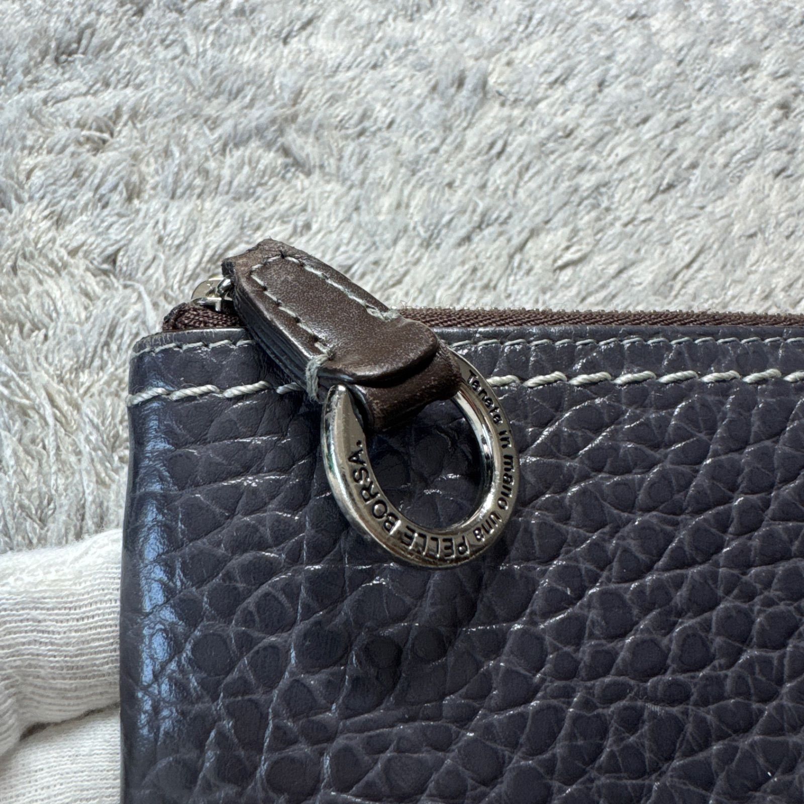 PELLE BORSA ペレボルサ 長財布 L字ファスナー レザー - メルカリ