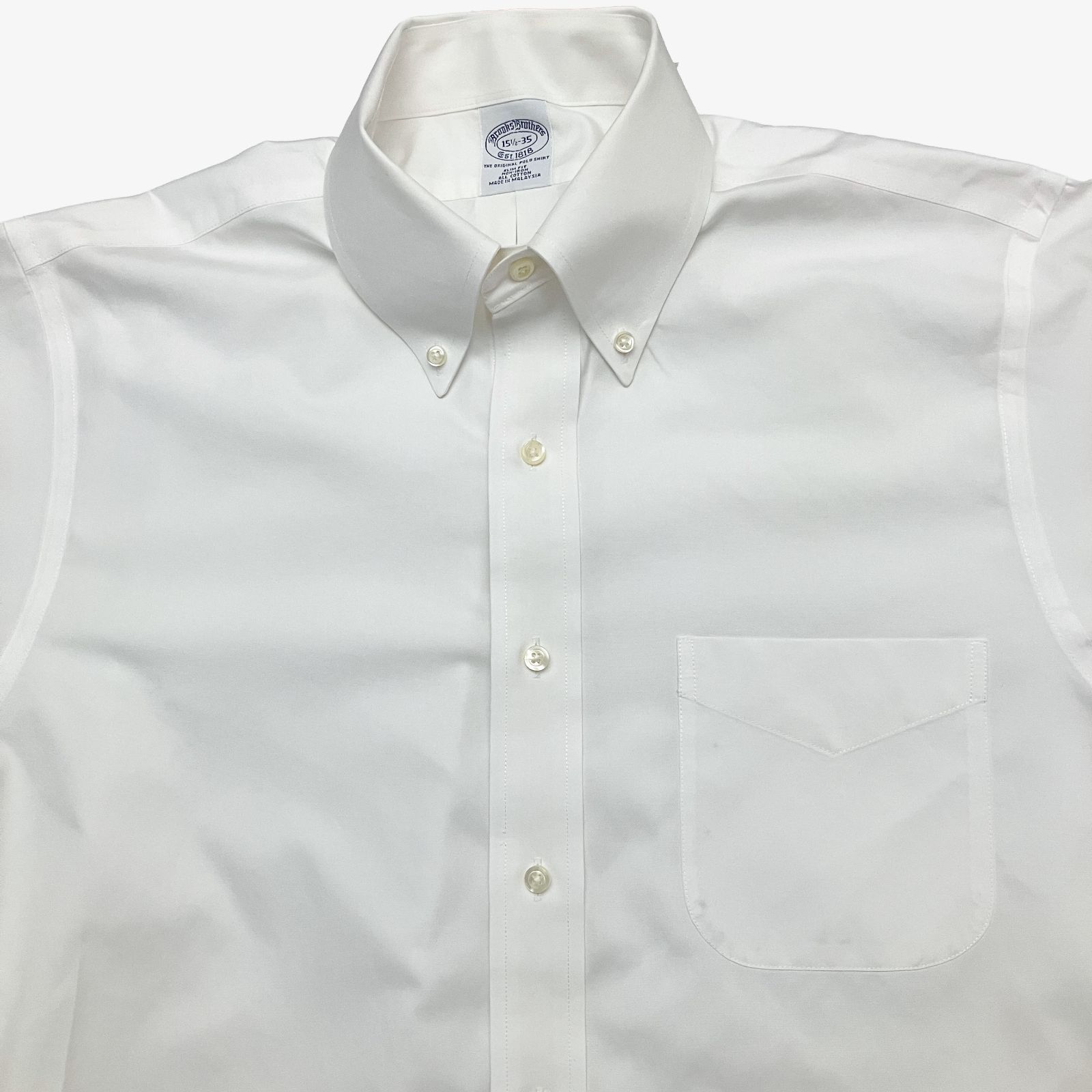 専用！新品未使用ブルックスブラザーズシャツ ホワイト15 1/2-2/3￼ Brooks Brothers（ブルックスブラザーズ）【15 1/2-35】ボタンダウン