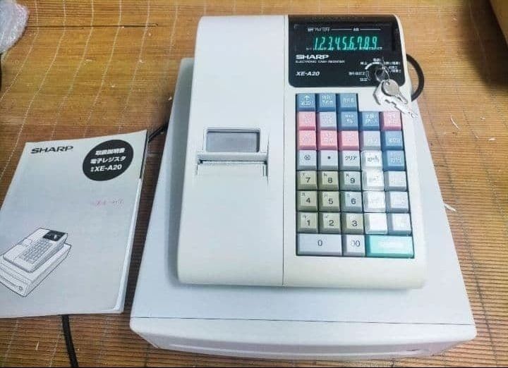 シャープレジスター XE-A20 店名設定無料ロゴ可能機種 000340 - メルカリ