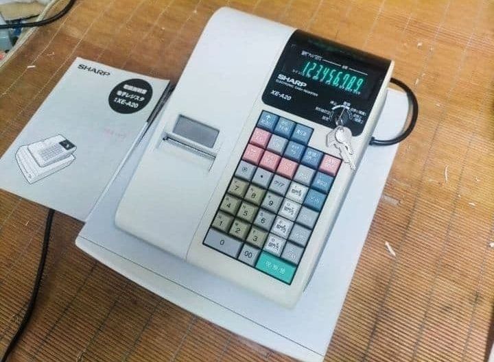 シャープレジスター XE-A20 店名設定無料ロゴ可能機種 000340 - メルカリ