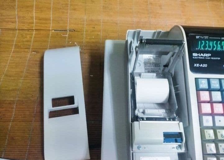 シャープレジスター XE-A20 店名設定無料ロゴ可能機種 000340 - メルカリ